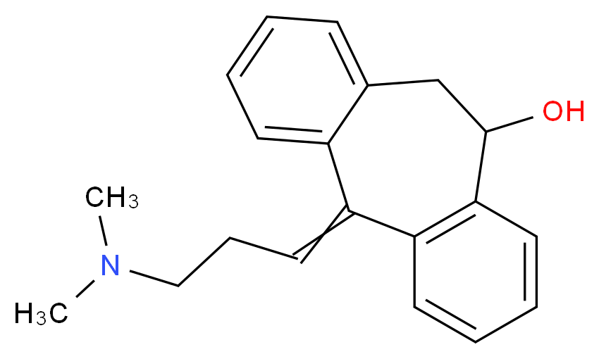 Amitriptyline metabolite, (±)-E-10-hydroxylated-_Molecular_structure_CAS_64520-05-4)