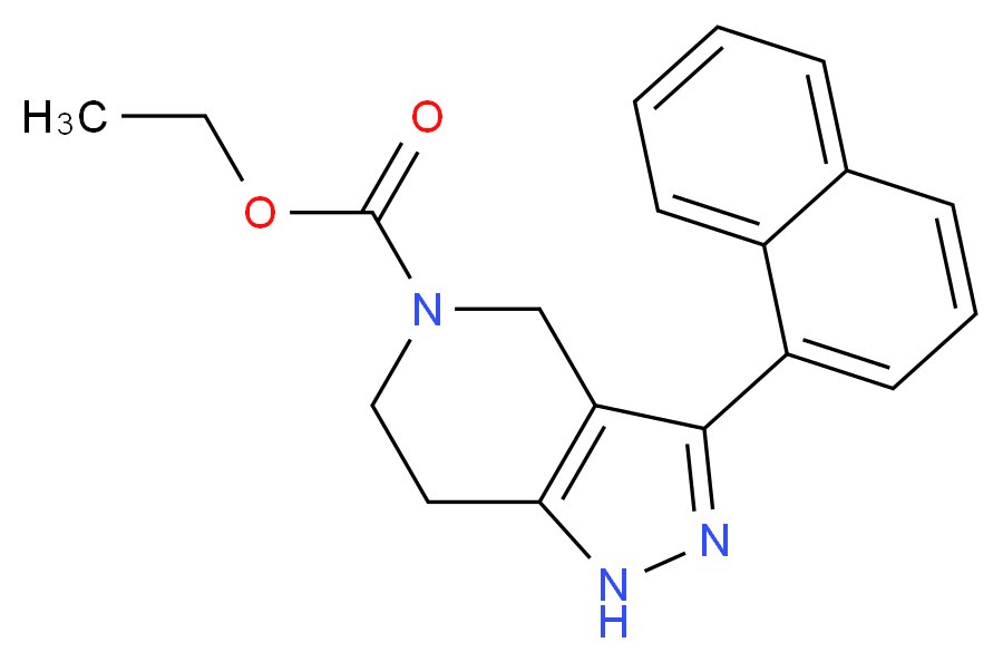 ethyl 3-(1-naphthyl)-1,4,6,7-tetrahydro-5H-pyrazolo[4,3-c]pyridine-5-carboxylate_Molecular_structure_CAS_)