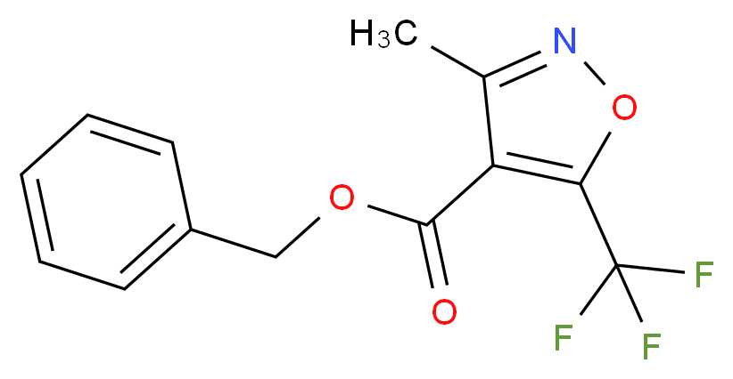 benzyl 3-methyl-5-(trifluoromethyl)isoxazole-4-carboxylate_Molecular_structure_CAS_)
