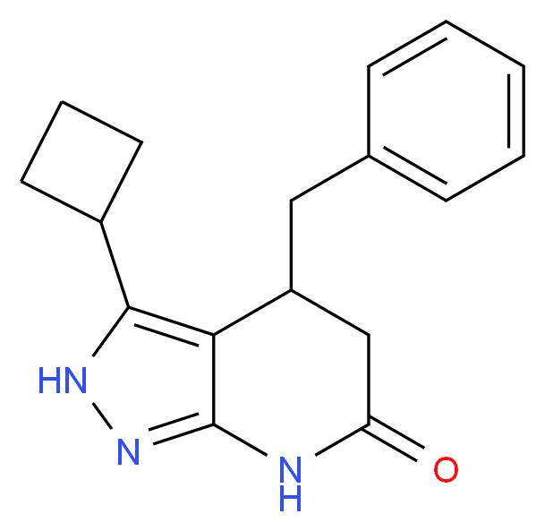 4-benzyl-3-cyclobutyl-2,4,5,7-tetrahydro-6H-pyrazolo[3,4-b]pyridin-6-one_Molecular_structure_CAS_)