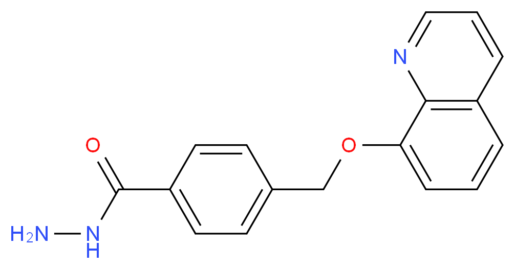 4-(Quinolin-8-yloxymethyl)-benzoic acid hydrazide_Molecular_structure_CAS_)