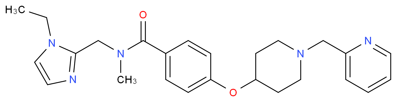 N-[(1-ethyl-1H-imidazol-2-yl)methyl]-N-methyl-4-{[1-(2-pyridinylmethyl)-4-piperidinyl]oxy}benzamide_Molecular_structure_CAS_)