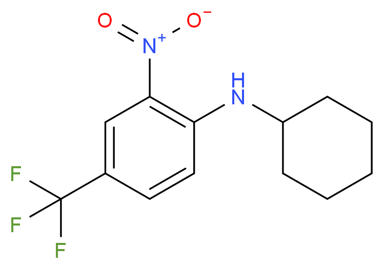 Cyclohexyl-(2-nitro-4-trifluoromethyl-phenyl)-amine_Molecular_structure_CAS_87815-78-9)