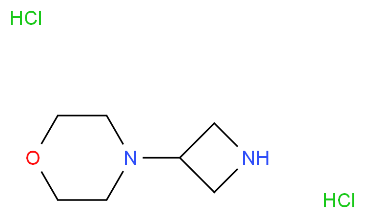 4-(3-Azetidinyl)morpholine dihydrochloride_Molecular_structure_CAS_)