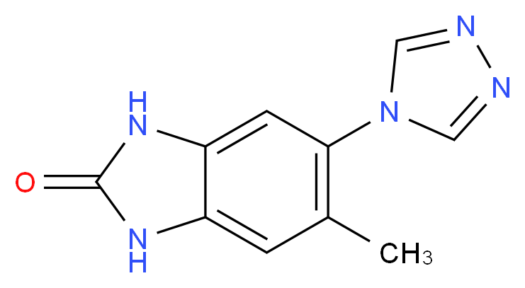 5-methyl-6-(4H-1,2,4-triazol-4-yl)-1,3-dihydro-2H-benzimidazol-2-one_Molecular_structure_CAS_)