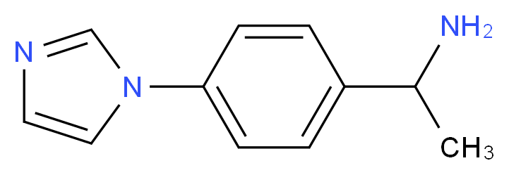 1-[4-(1H-imidazol-1-yl)phenyl]ethanamine_Molecular_structure_CAS_)