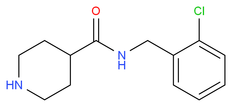 N-(2-chlorobenzyl)piperidine-4-carboxamide_Molecular_structure_CAS_429631-11-8)