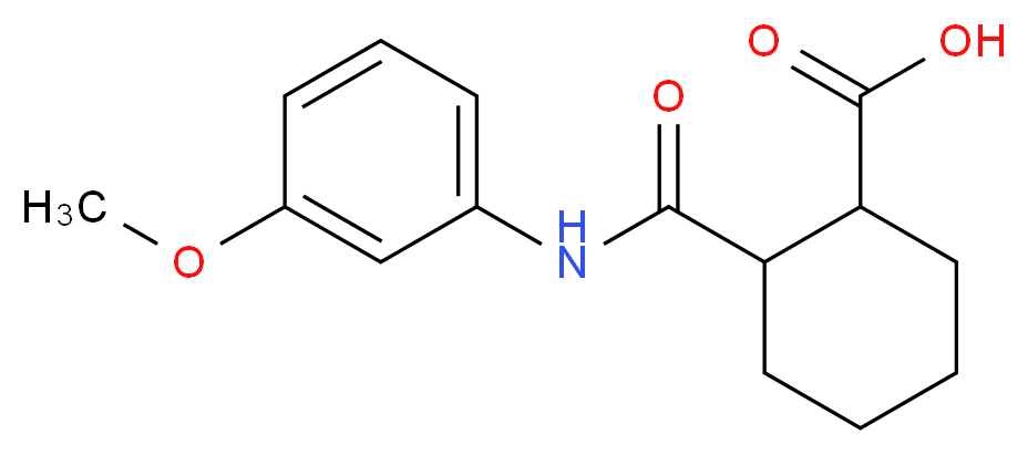 2-(3-Methoxyphenylcarbamoyl)-cyclohexanecarboxylic acid_Molecular_structure_CAS_)