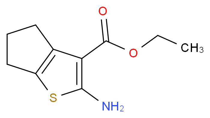 2-Amino-5,6-dihydro-4H-cyclopenta[b]thiophene-3-carboxylic acid ethyl ester_Molecular_structure_CAS_4815-29-6)