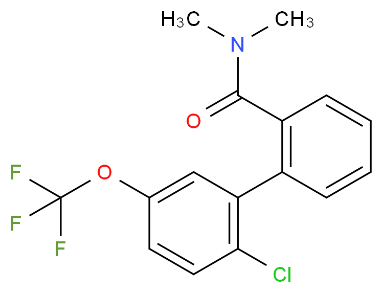 2'-chloro-N,N-dimethyl-5'-(trifluoromethoxy)biphenyl-2-carboxamide_Molecular_structure_CAS_)