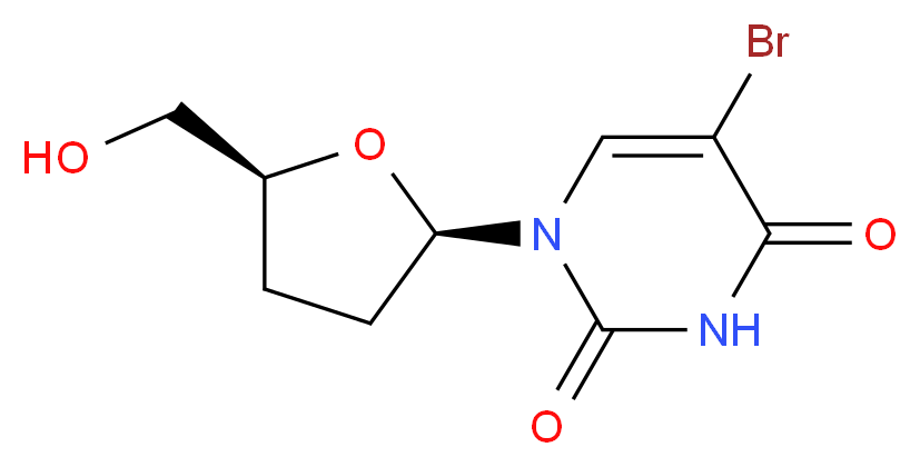 5-Bromo-2′,3′-dideoxyuridine_Molecular_structure_CAS_28616-93-5)
