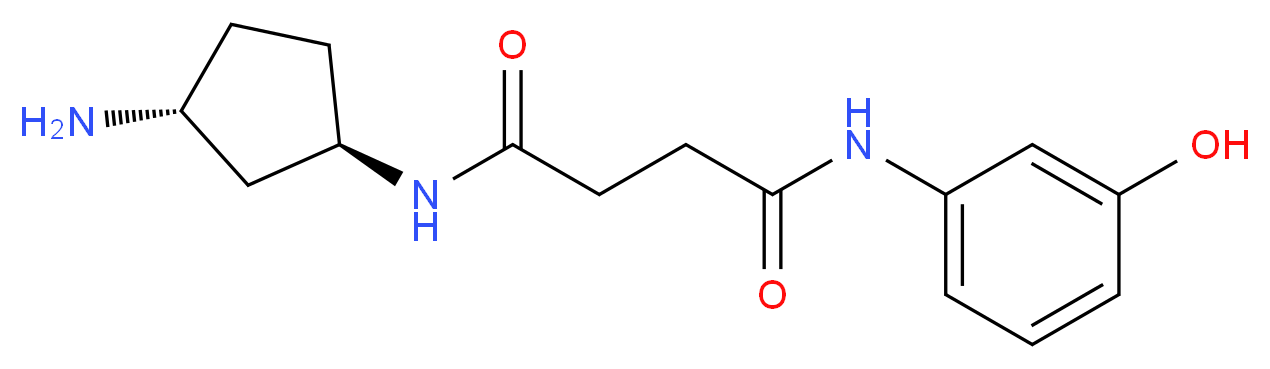 N-[(1R*,3R*)-3-aminocyclopentyl]-N'-(3-hydroxyphenyl)succinamide_Molecular_structure_CAS_)
