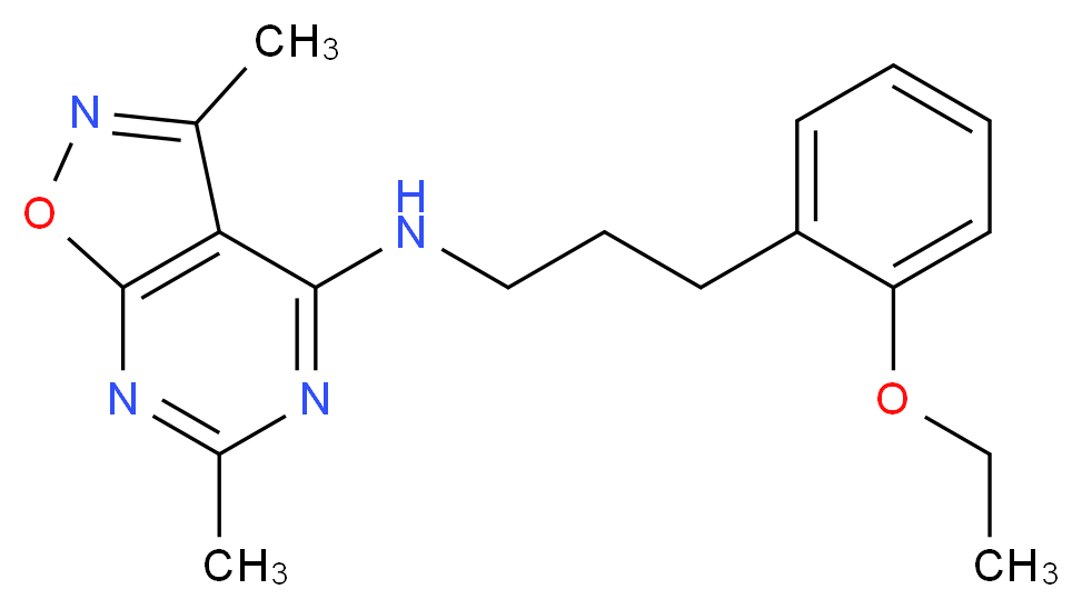 N-[3-(2-ethoxyphenyl)propyl]-3,6-dimethylisoxazolo[5,4-d]pyrimidin-4-amine_Molecular_structure_CAS_)