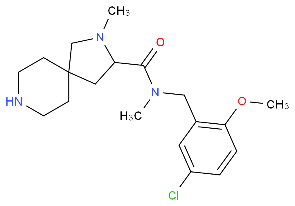 N-(5-chloro-2-methoxybenzyl)-N,2-dimethyl-2,8-diazaspiro[4.5]decane-3-carboxamide_Molecular_structure_CAS_)