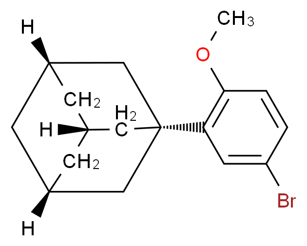 1-(5-Bromo-2-methoxyphenyl)adamantane 97%_Molecular_structure_CAS_104224-63-7)
