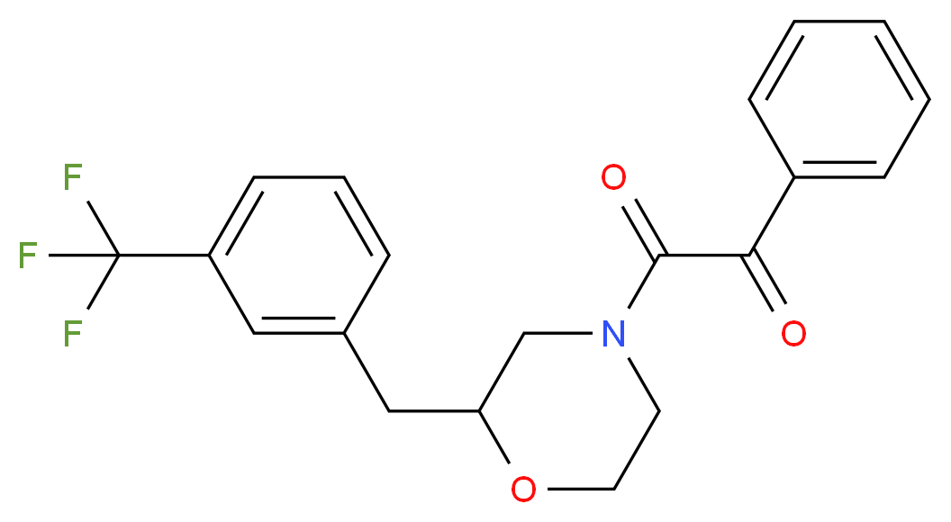 2-oxo-1-phenyl-2-{2-[3-(trifluoromethyl)benzyl]-4-morpholinyl}ethanone_Molecular_structure_CAS_)