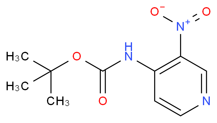 tert-Butyl (3-nitropyridin-4-yl)carbamate_Molecular_structure_CAS_623562-22-1)