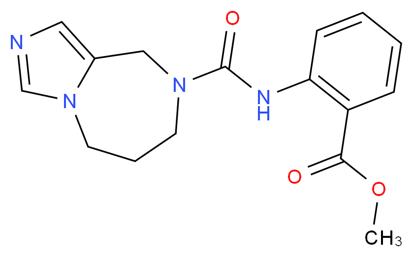 methyl 2-[(6,7-dihydro-5H-imidazo[1,5-a][1,4]diazepin-8(9H)-ylcarbonyl)amino]benzoate_Molecular_structure_CAS_)