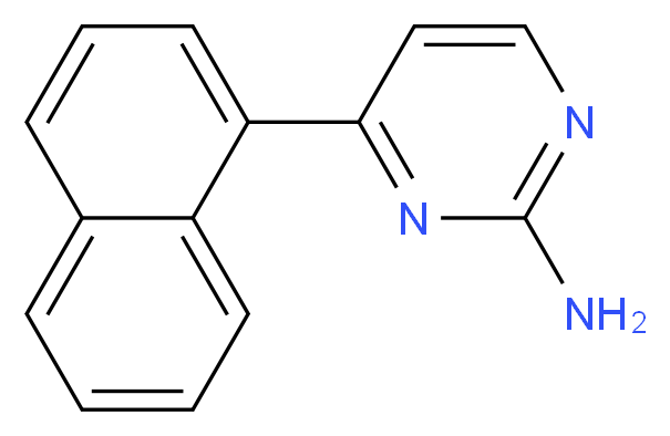 4-(1-Naphthyl)pyrimidin-2-amine_Molecular_structure_CAS_)