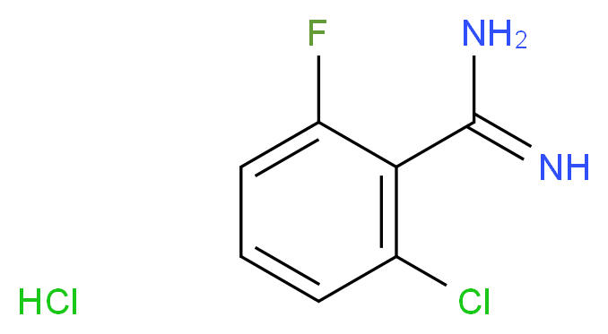 2-CHLORO-6-FLUORO-BENZAMIDINE HYDROCHLORIDE_Molecular_structure_CAS_1170884-07-7)