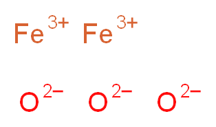 Iron(III) oxide, Puratronic&reg;_Molecular_structure_CAS_1309-37-1)