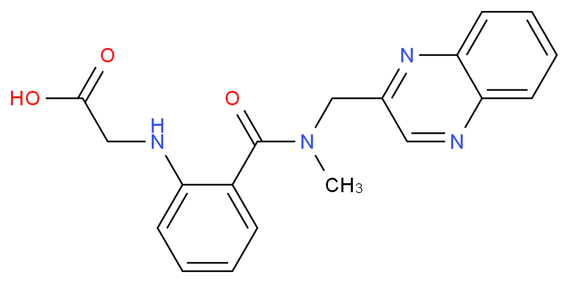 [(2-{[methyl(quinoxalin-2-ylmethyl)amino]carbonyl}phenyl)amino]acetic acid_Molecular_structure_CAS_)