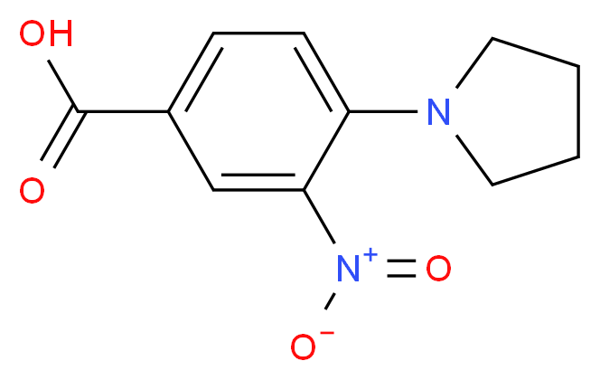 3-Nitro-4-(pyrrolidin-1-yl)benzoic acid_Molecular_structure_CAS_)