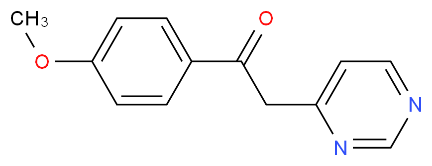 1-(4-Methoxyphenyl)-2-pyrimidin-4-ylethanone_Molecular_structure_CAS_36827-95-9)