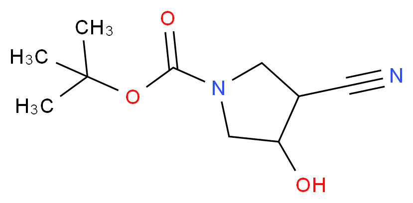 1-Boc-3-Cyano-4-hydroxypyrrolidine_Molecular_structure_CAS_197143-33-2)