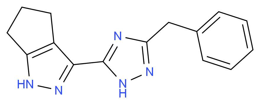 3-(3-benzyl-1H-1,2,4-triazol-5-yl)-1,4,5,6-tetrahydrocyclopenta[c]pyrazole_Molecular_structure_CAS_)