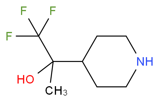 1,1,1-trifluoro-2-(piperidin-4-yl)propan-2-ol_Molecular_structure_CAS_)