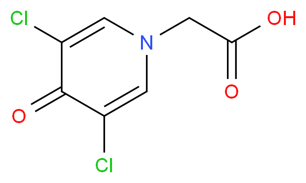 2-(3,5-Dichloro-4-oxopyridin-1(4H)-yl)acetic acid_Molecular_structure_CAS_56187-37-2)