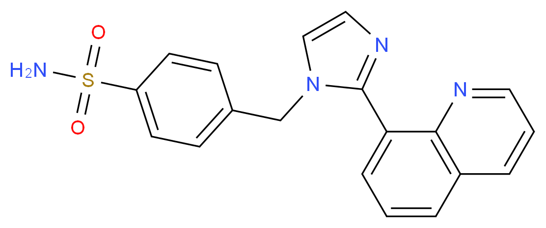 4-[(2-quinolin-8-yl-1H-imidazol-1-yl)methyl]benzenesulfonamide_Molecular_structure_CAS_)