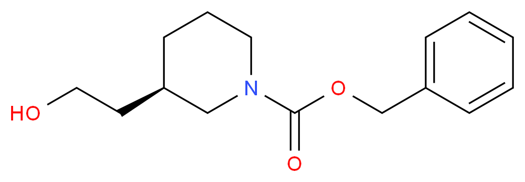 (R)-3-(2-HYDROXY-ETHYL)-PIPERIDINE-1-CARBOXYLIC ACID BENZYL ESTER_Molecular_structure_CAS_115909-93-8)