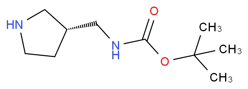 (R)-Pyrrolidin-3-ylmethyl-carbamic acid tert-butyl ester_Molecular_structure_CAS_173340-25-5)