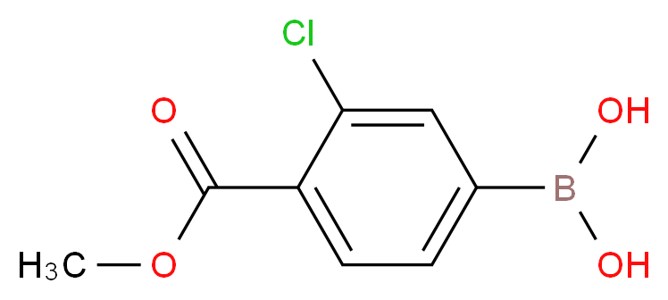 3-CHLORO-4-METHOXYCARBONYLPHENYLBORONIC ACID_Molecular_structure_CAS_603122-82-3)