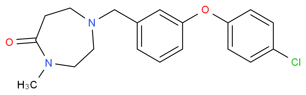 1-[3-(4-chlorophenoxy)benzyl]-4-methyl-1,4-diazepan-5-one_Molecular_structure_CAS_)