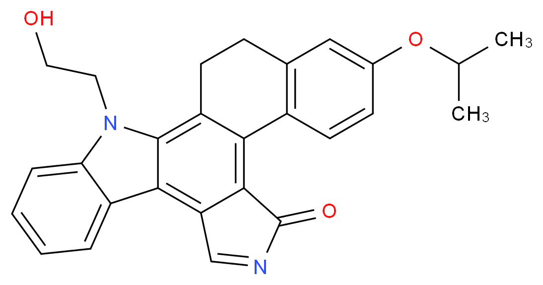 12-(2-hydroxyethyl)-2-(1-methylethoxy)-13,14-dihydronaphtho[2,1-a]pyrrolo[3,4-c]carbazol-5(12H)-one_Molecular_structure_CAS_)