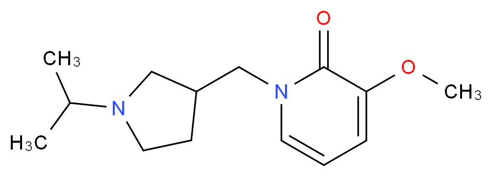 1-[(1-isopropylpyrrolidin-3-yl)methyl]-3-methoxypyridin-2(1H)-one_Molecular_structure_CAS_)