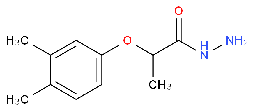 2-(3,4-Dimethylphenoxy)propanohydrazide_Molecular_structure_CAS_438613-32-2)