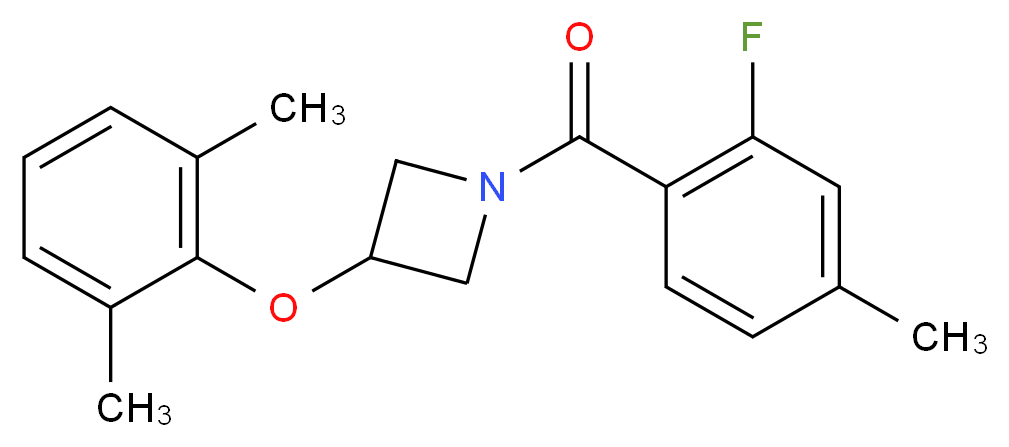 3-(2,6-dimethylphenoxy)-1-(2-fluoro-4-methylbenzoyl)azetidine_Molecular_structure_CAS_)