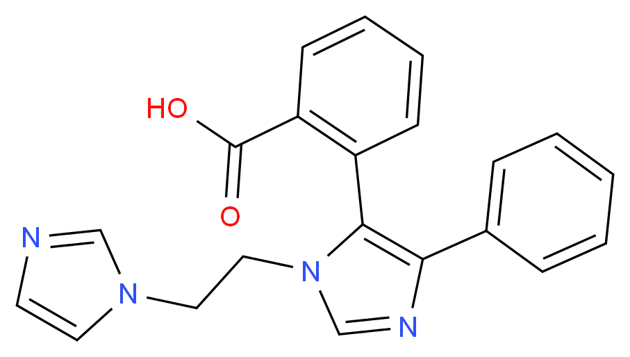 2-{1-[2-(1H-imidazol-1-yl)ethyl]-4-phenyl-1H-imidazol-5-yl}benzoic acid_Molecular_structure_CAS_)