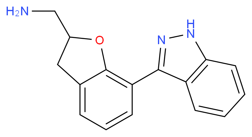 1-[7-(1H-indazol-3-yl)-2,3-dihydro-1-benzofuran-2-yl]methanamine_Molecular_structure_CAS_)