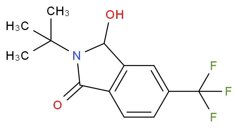 2-(tert-Butyl)-3-hydroxy-5-(trifluoromethyl)isoindolin-1-one_Molecular_structure_CAS_1242336-73-7)