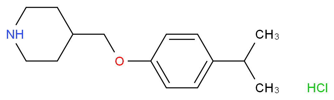 4-[(4-Isopropylphenoxy)methyl]piperidine hydrochloride_Molecular_structure_CAS_)