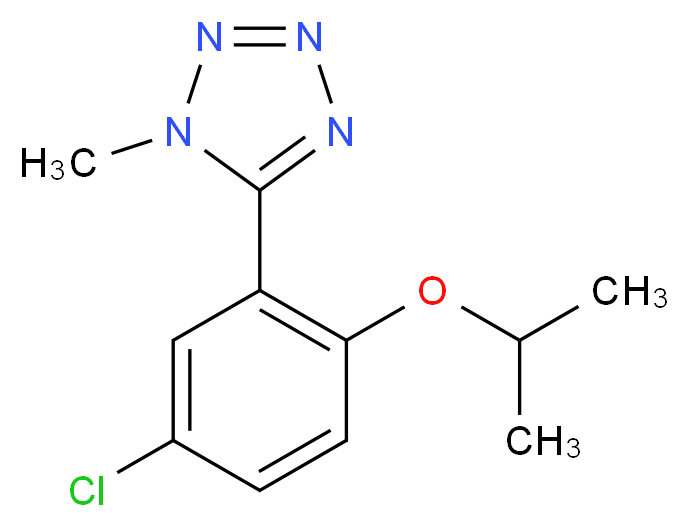 5-(5-chloro-2-isopropoxyphenyl)-1-methyl-1H-tetrazole_Molecular_structure_CAS_)