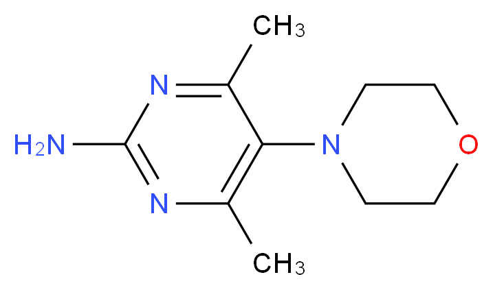 4,6-Dimethyl-5-morpholin-4-ylpyrimidin-2-amine_Molecular_structure_CAS_)