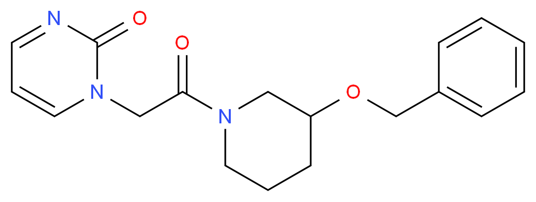 1-{2-[3-(benzyloxy)piperidin-1-yl]-2-oxoethyl}pyrimidin-2(1H)-one_Molecular_structure_CAS_)