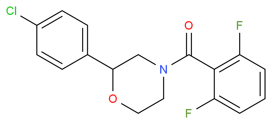 2-(4-chlorophenyl)-4-(2,6-difluorobenzoyl)morpholine_Molecular_structure_CAS_)