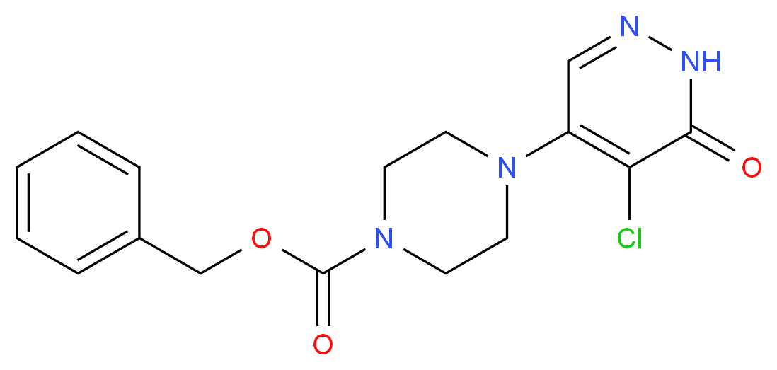 Benzyl 4-(5-chloro-6-oxo-1,6-dihydro-4-pyridazinyl)tetrahydro-1(2H)-pyrazinecarboxylate_Molecular_structure_CAS_952182-38-6)